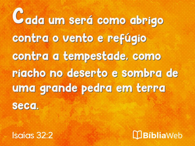 Isaías 32:2 em imagem para compartilhar