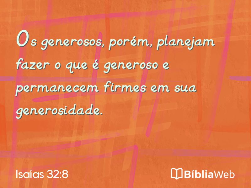 Isaías 32:8 em imagem para compartilhar