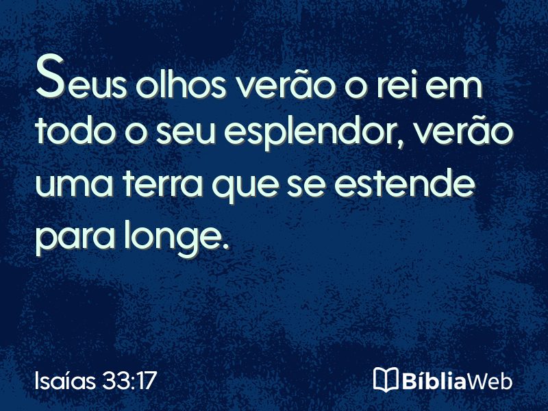 Isaías 33:17 em imagem para compartilhar