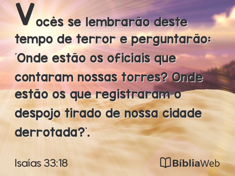 Isaías 33:18 em imagem para compartilhar