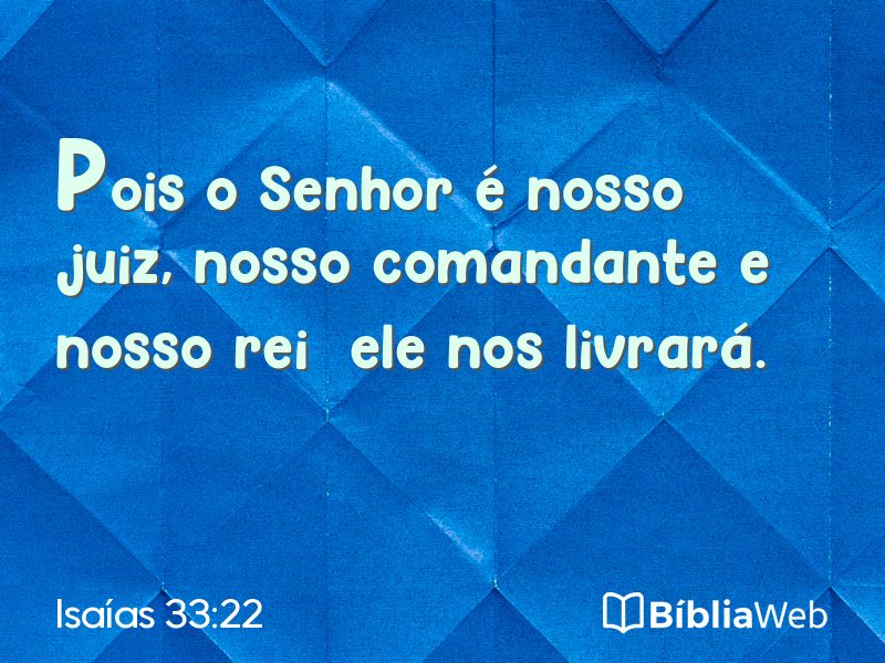 Isaías 33:22 em imagem para compartilhar