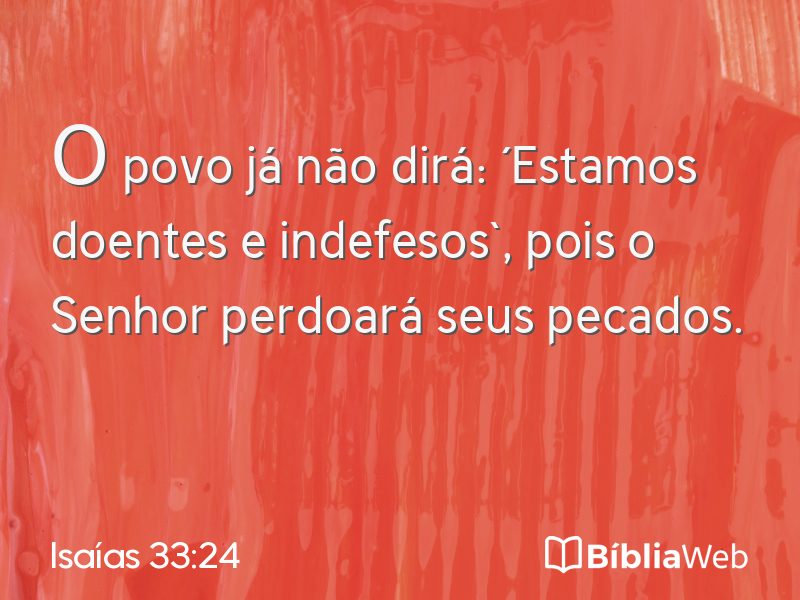 Isaías 33:24 em imagem para compartilhar