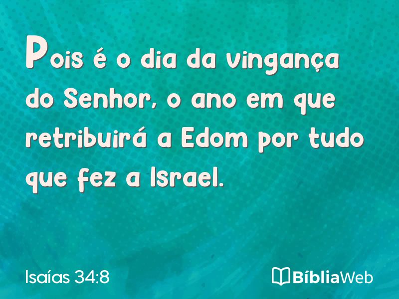 Isaías 34:8 em imagem para compartilhar