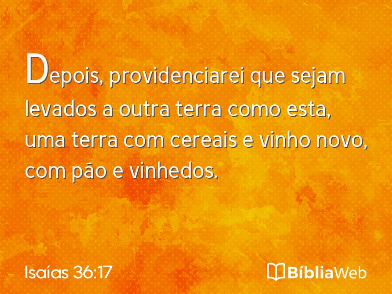 Isaías 36:17 em imagem para compartilhar