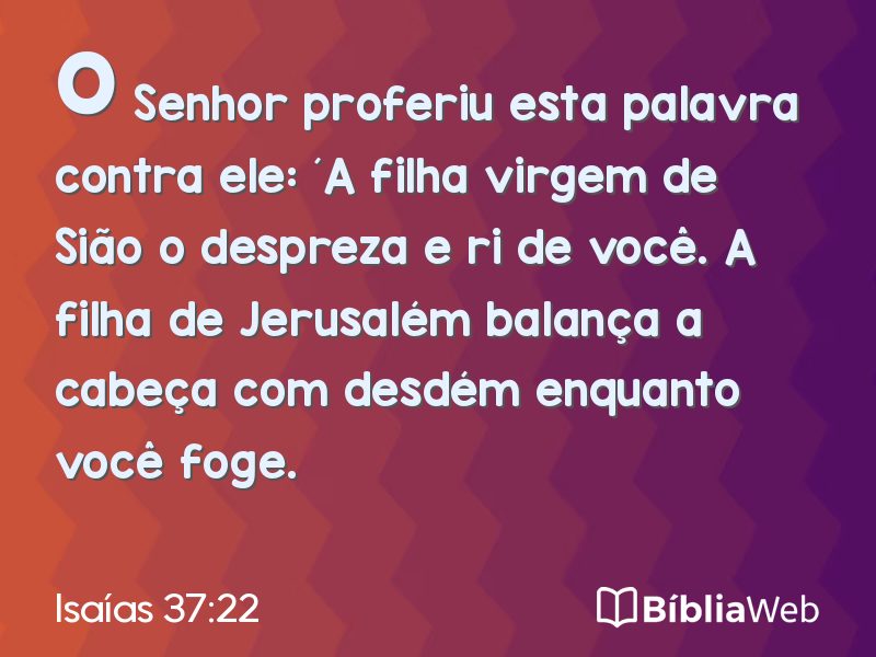 Isaías 37:22 em imagem para compartilhar