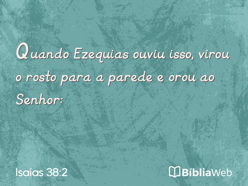 Isaías 38:2 em imagem para compartilhar