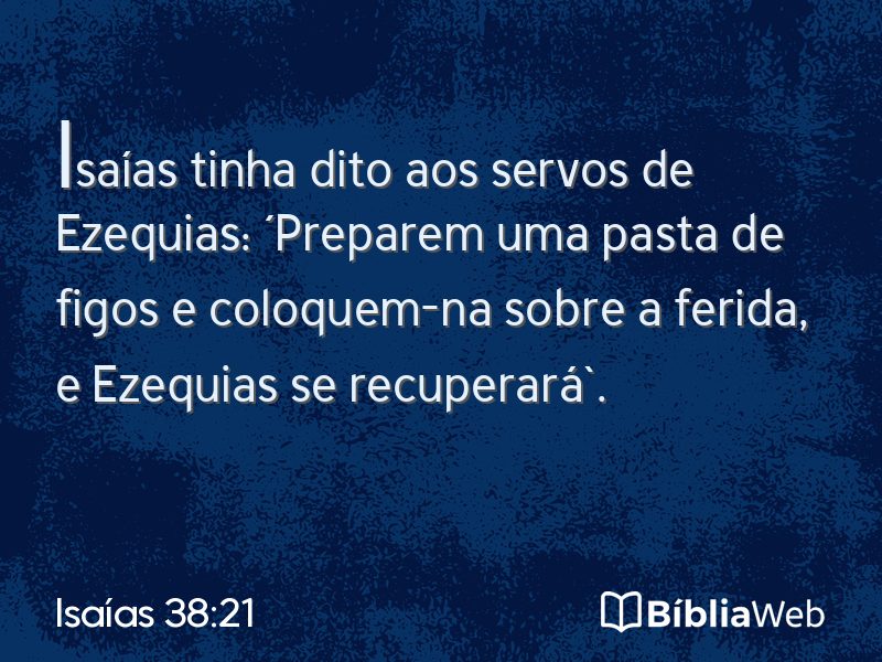 Isaías 38:21 em imagem para compartilhar