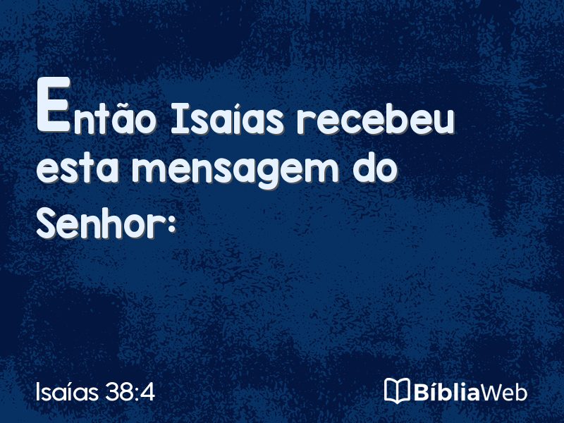 Isaías 38:4 em imagem para compartilhar