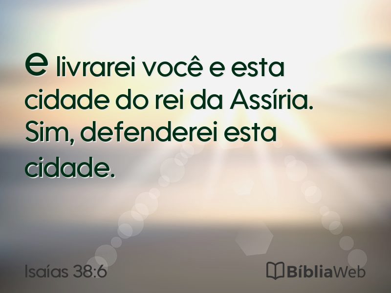 Isaías 38:6 em imagem para compartilhar