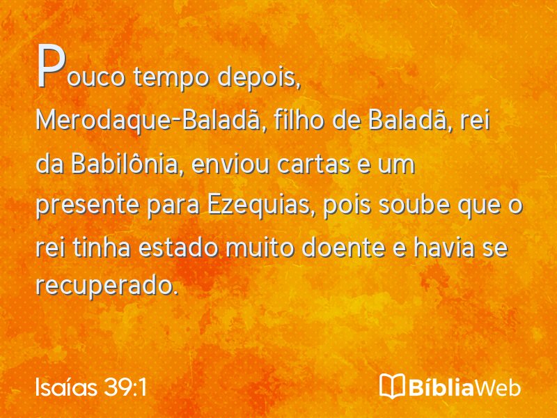 Isaías 39:1 em imagem para compartilhar