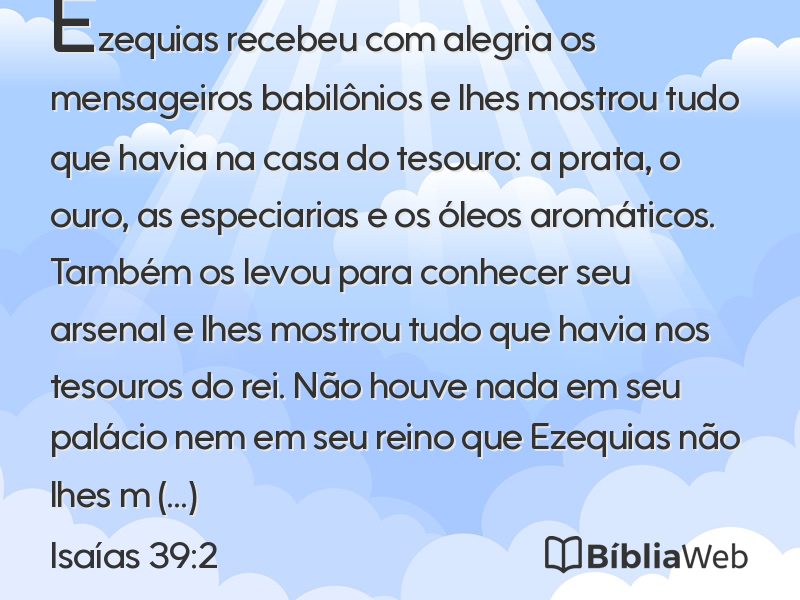 Isaías 39:2 em imagem para compartilhar