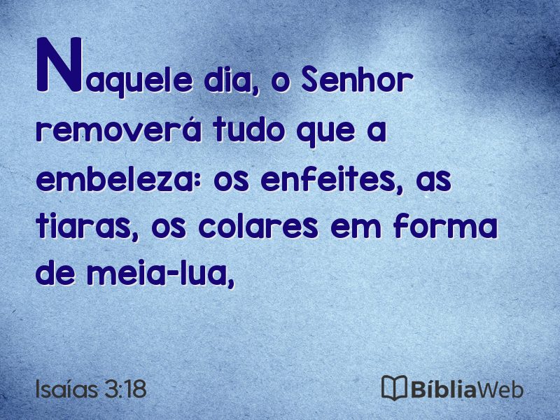 Isaías 3:18 em imagem para compartilhar