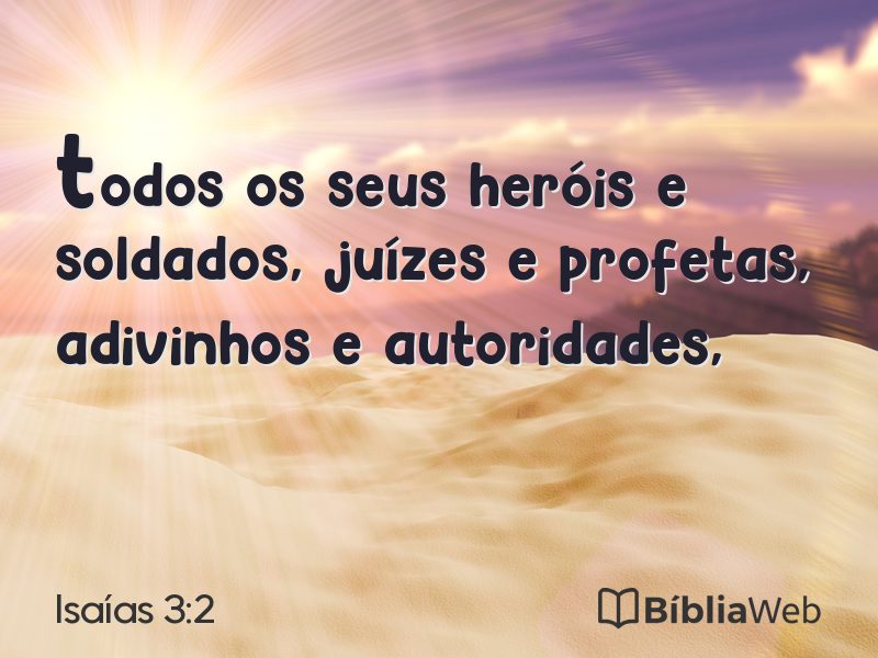 Isaías 3:2 em imagem para compartilhar