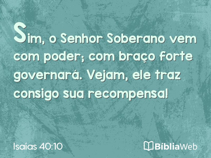 Isaías 40:10 em imagem para compartilhar
