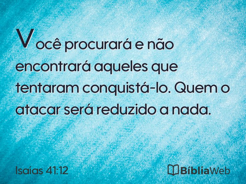 Isaías 41:12 em imagem para compartilhar