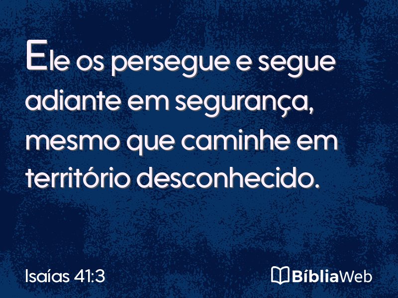 Isaías 41:3 em imagem para compartilhar