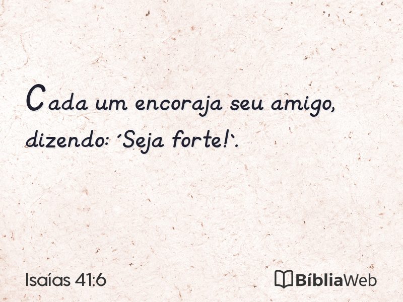 Isaías 41:6 em imagem para compartilhar