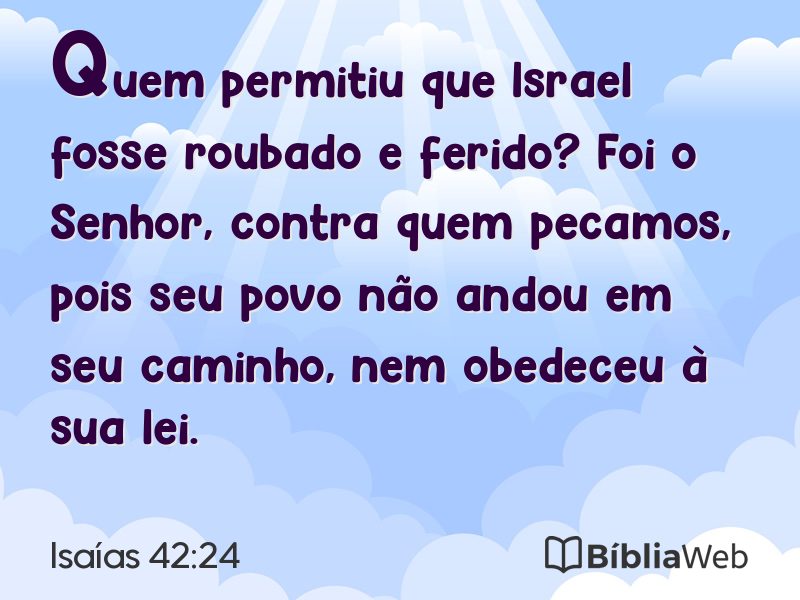 Isaías 42:24 em imagem para compartilhar