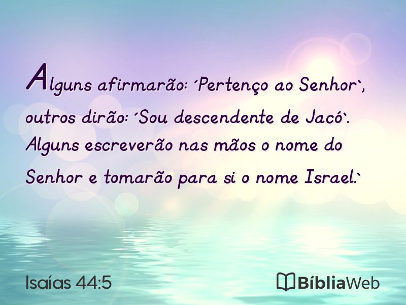 Isaías 44:5 em imagem para compartilhar