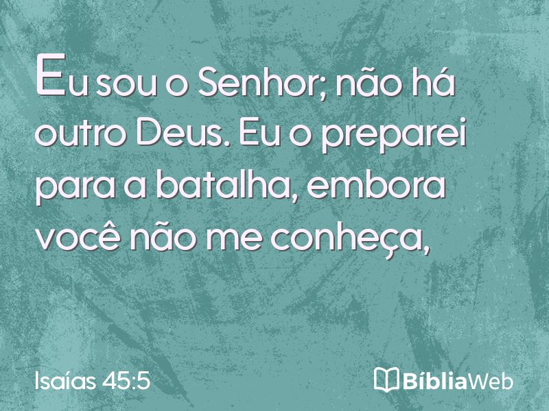 Isaías 45:5 em imagem para compartilhar