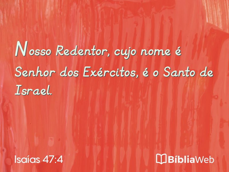 Isaías 47:4 em imagem para compartilhar