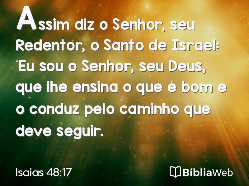 Isaías 48:17 em imagem para compartilhar