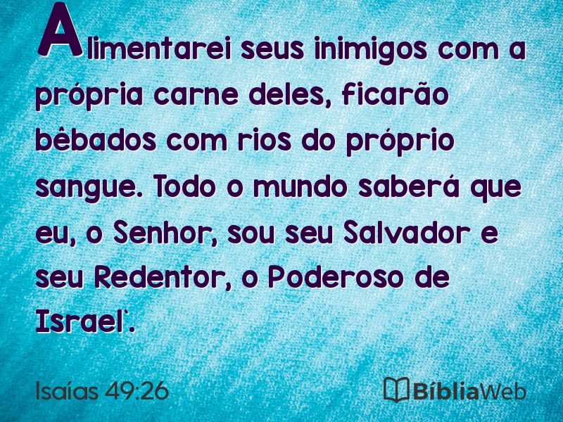 Isaías 49:26 em imagem para compartilhar