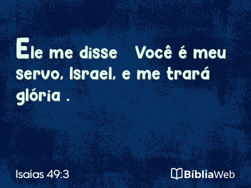 Isaías 49:3 em imagem para compartilhar