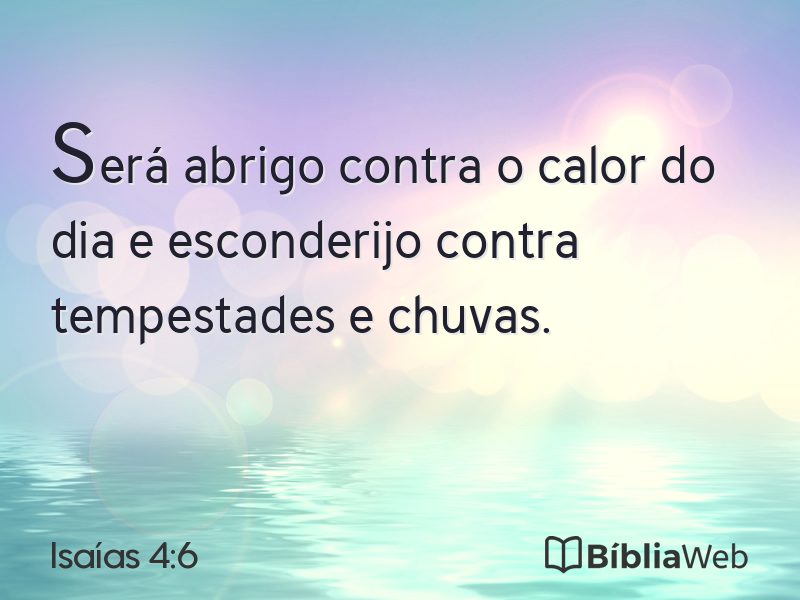 Isaías 4:6 em imagem para compartilhar