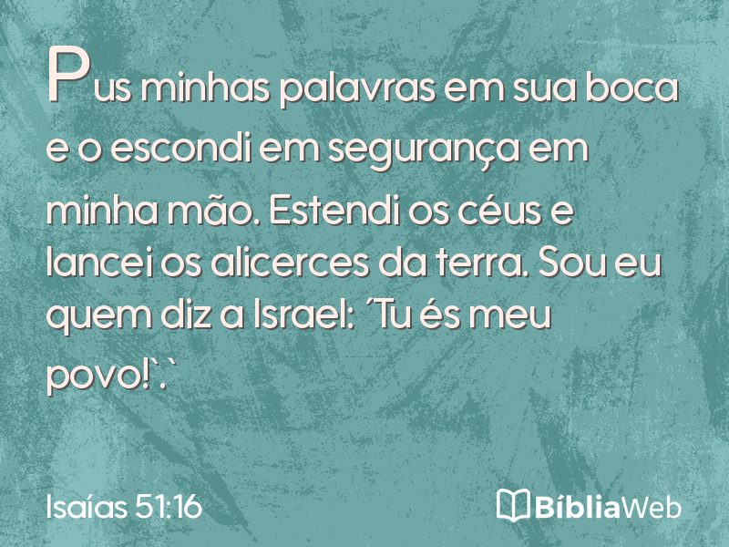 Isaías 51:16 em imagem para compartilhar