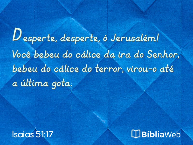 Isaías 51:17 em imagem para compartilhar