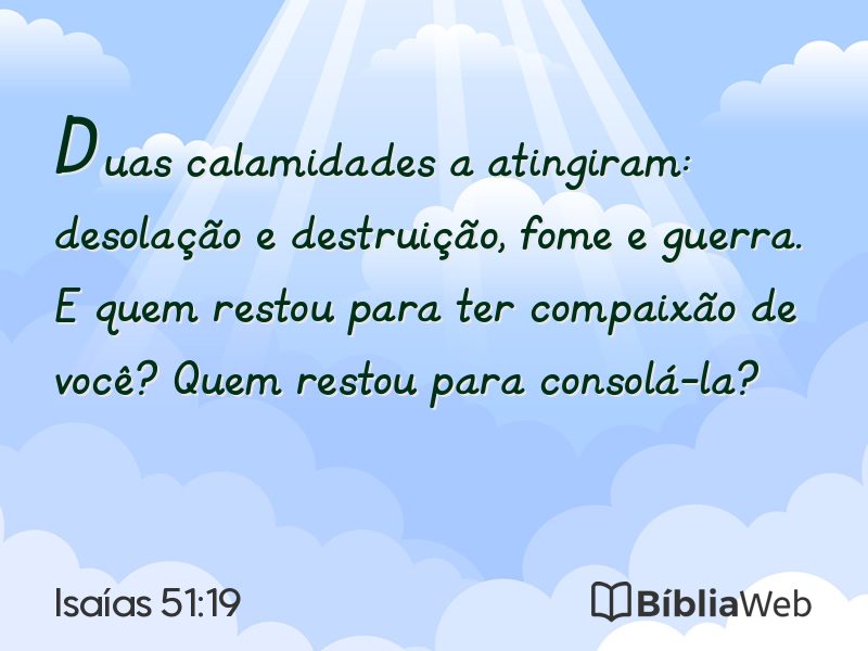 Isaías 51:19 em imagem para compartilhar