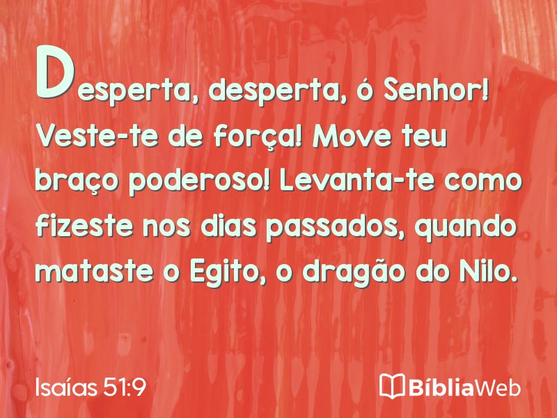 Isaías 51:9 em imagem para compartilhar