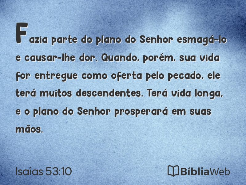 Isaías 53:10 em imagem para compartilhar