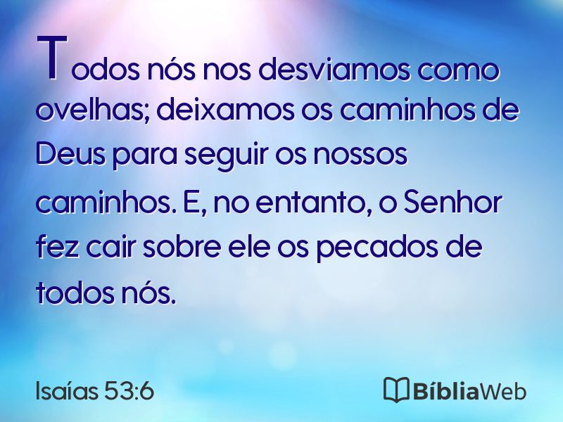 Isaías 53:6 em imagem para compartilhar