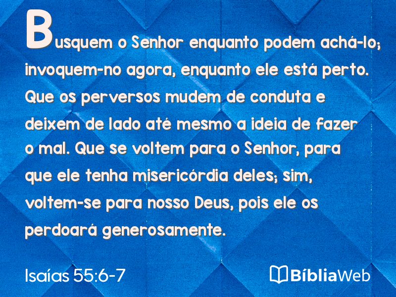 Isaías 55:6-7 em imagem para compartilhar