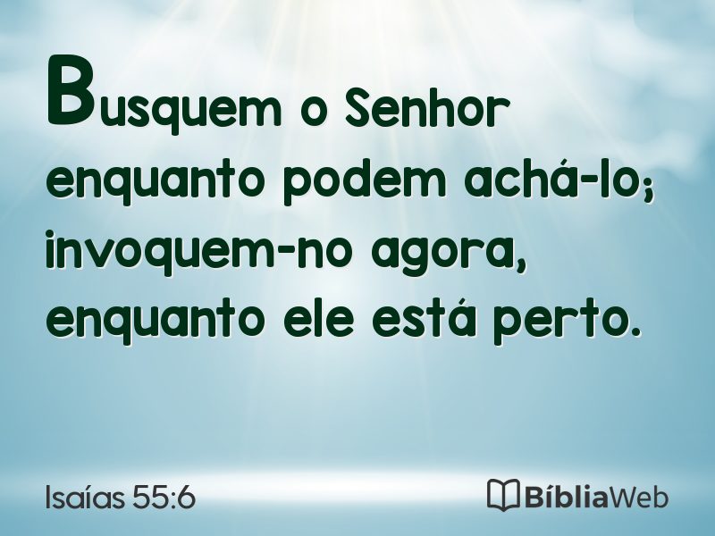 Isaías 55:6 em imagem para compartilhar