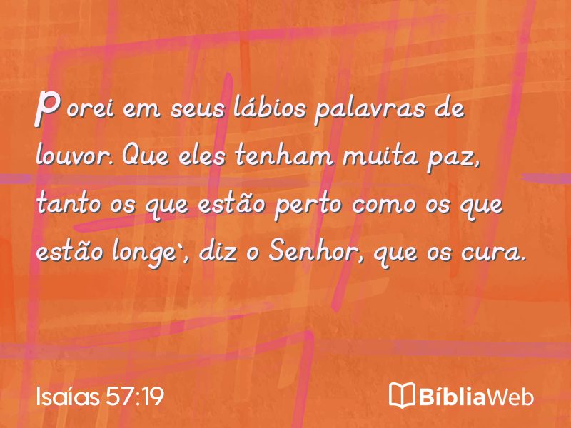 Isaías 57:19 em imagem para compartilhar
