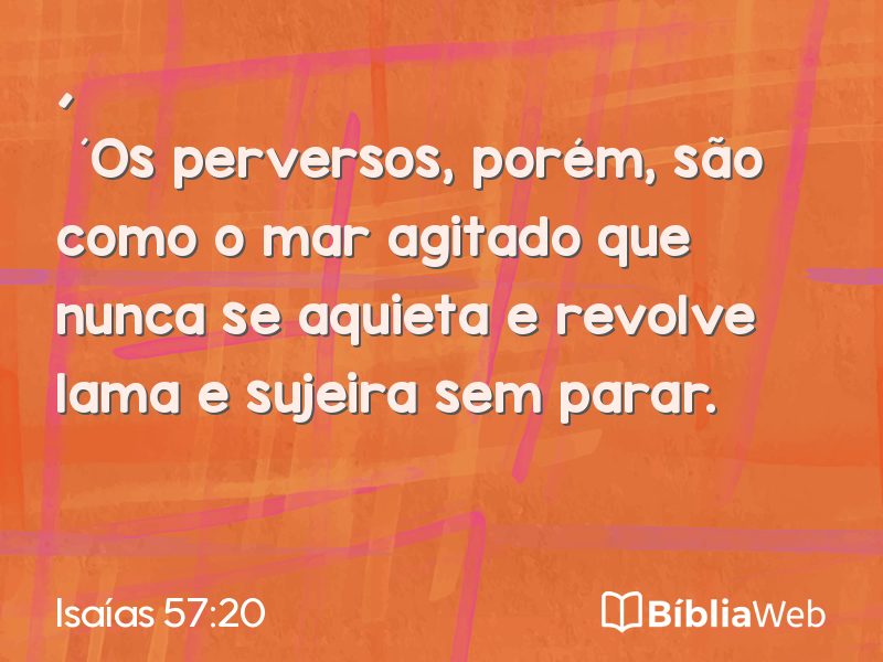 Isaías 57:20 em imagem para compartilhar
