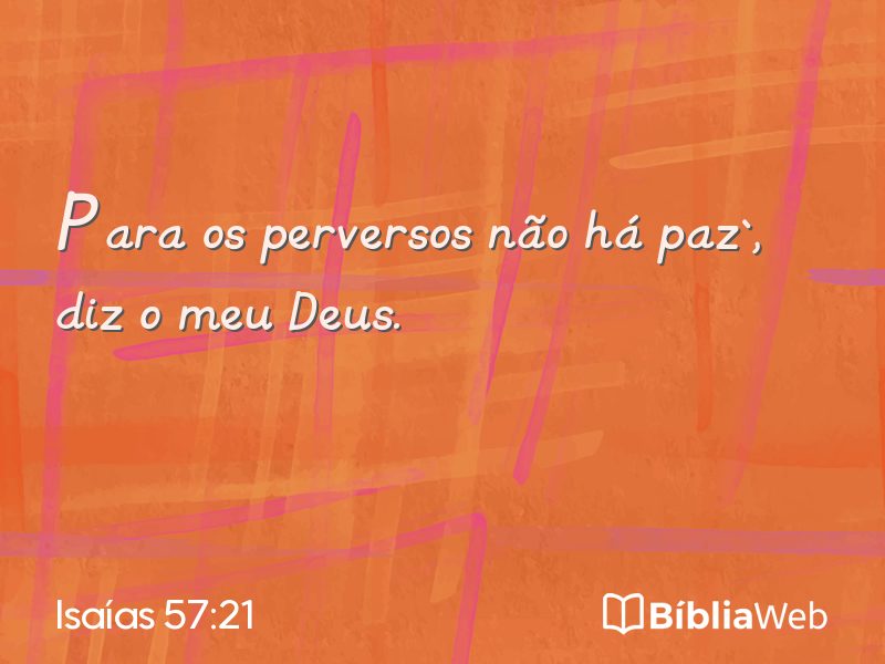 Isaías 57:21 em imagem para compartilhar