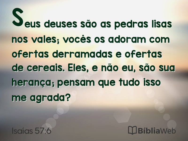 Isaías 57:6 em imagem para compartilhar