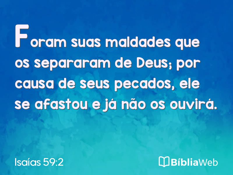 Isaías 59:2 em imagem para compartilhar
