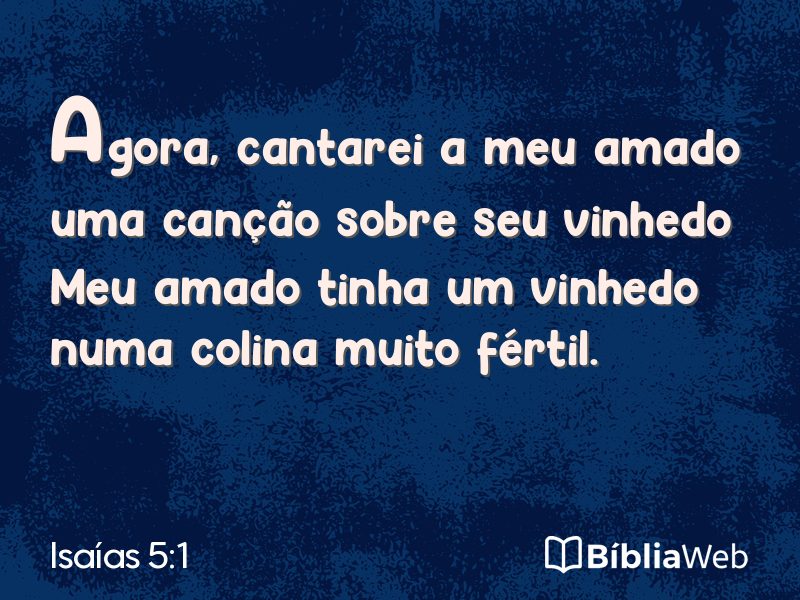 Isaías 5:1 em imagem para compartilhar