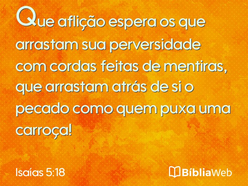 Isaías 5:18 em imagem para compartilhar