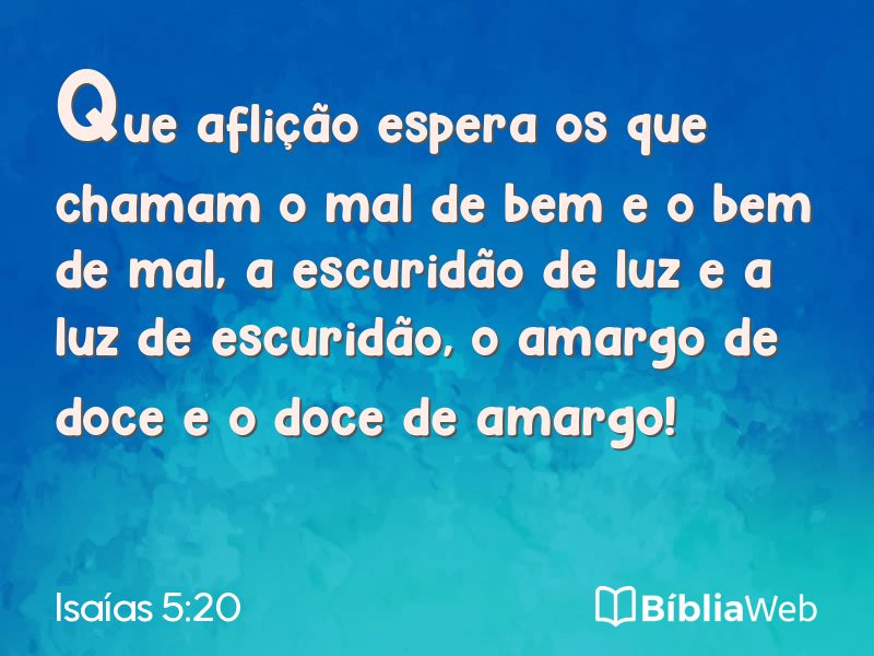 Isaías 5:20 em imagem para compartilhar