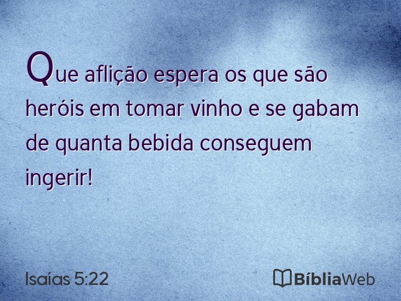 Isaías 5:22 em imagem para compartilhar