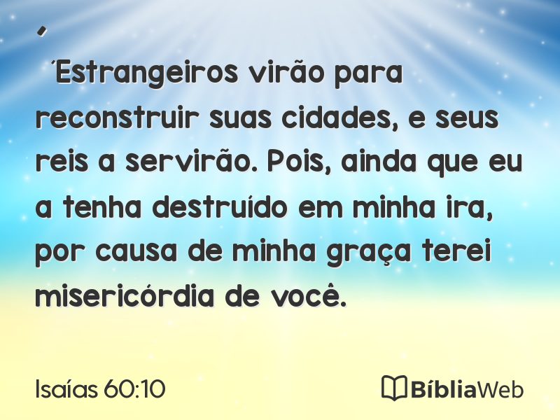 Isaías 60:10 em imagem para compartilhar