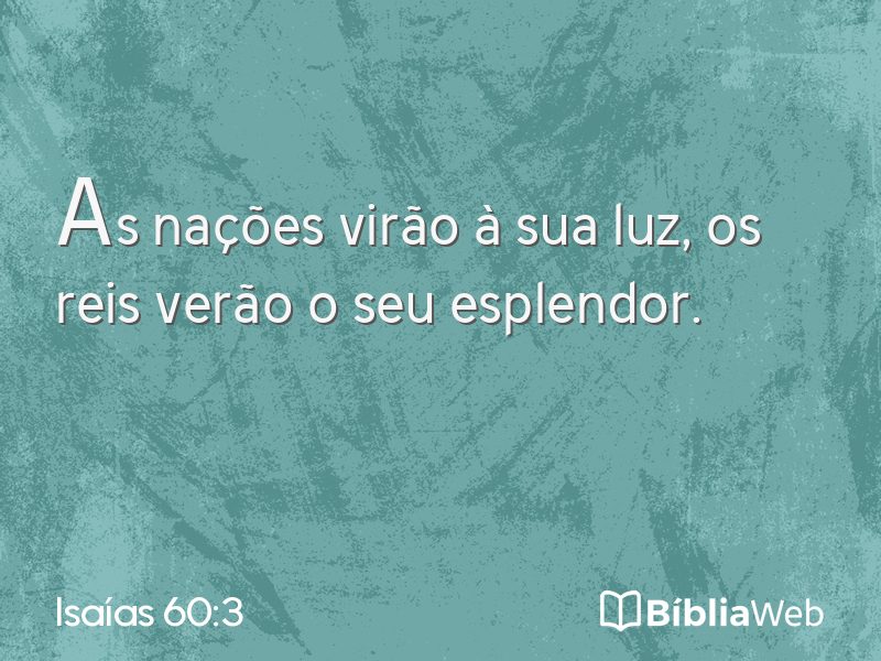 Isaías 60:3 em imagem para compartilhar