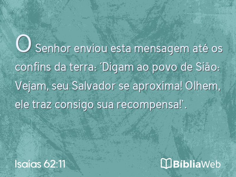 Isaías 62:11 em imagem para compartilhar