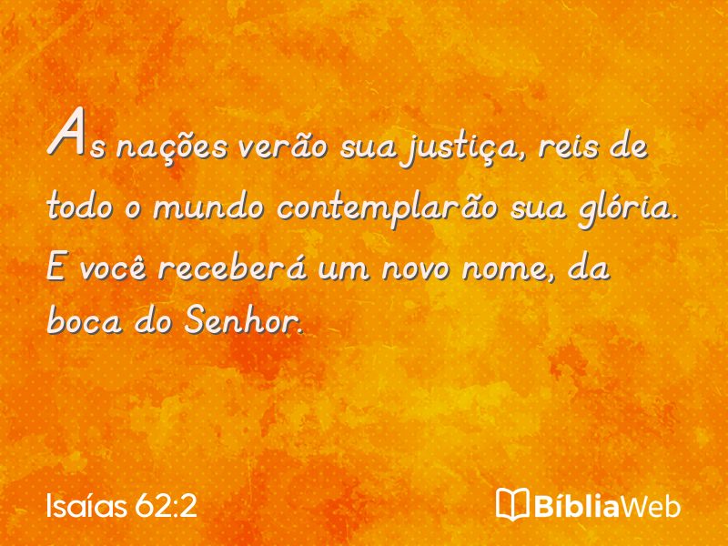 Isaías 62:2 em imagem para compartilhar